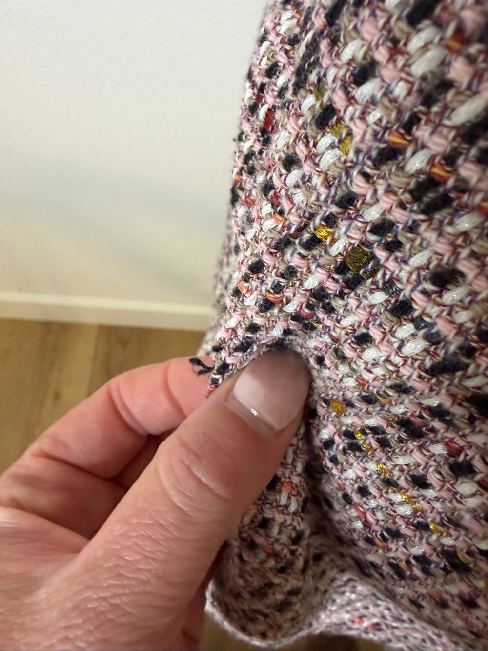 Zara Pink Tweed Sweater Vest Size XS - Picture 9 of 9